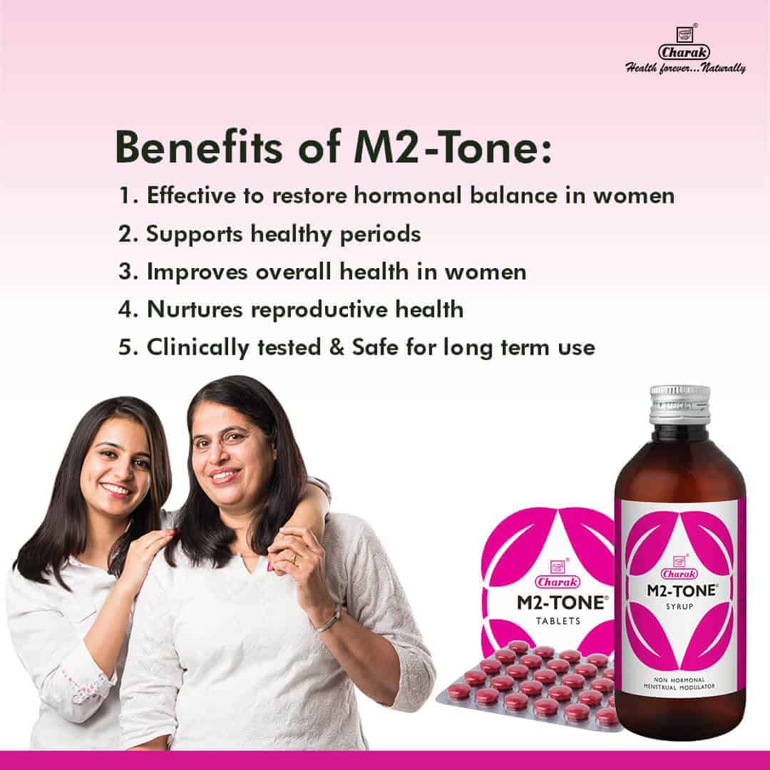 M2 Tone Syrup Online for period cramps | Charak Pharma